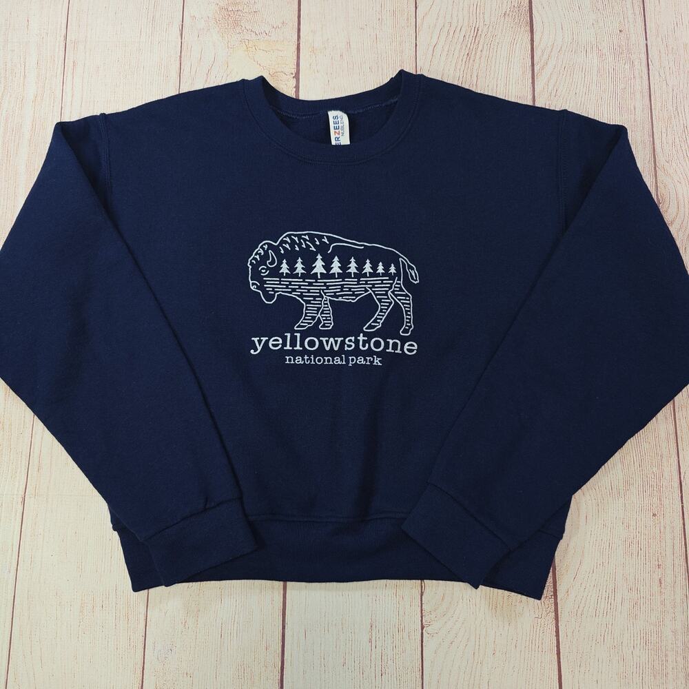 Jerzees Yellowstone National Park crewneck sweatshirt sz L